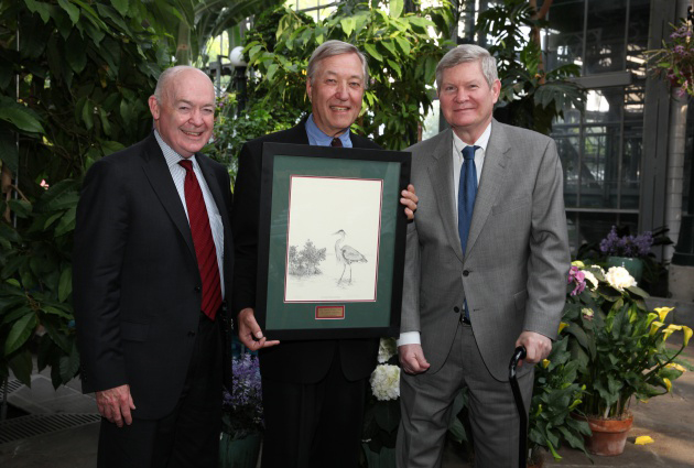 Dr. W. Carter Johnson with U.S. Senator Tim Johnson (South Dakota) and ELI President, John Cruden